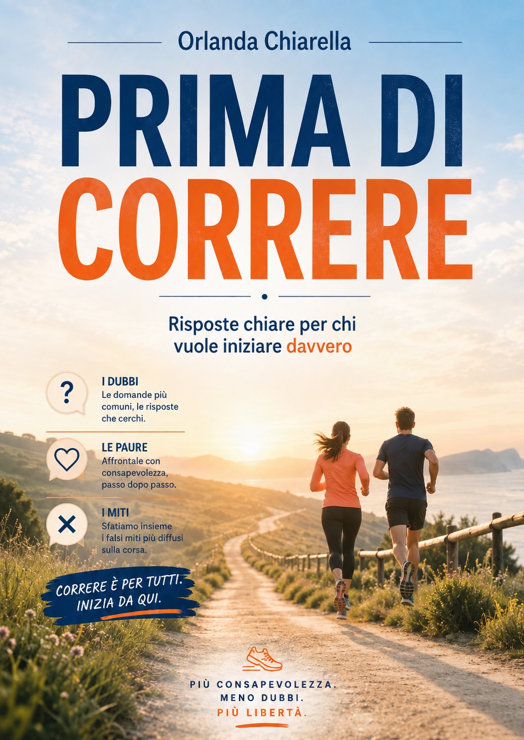 Copertina di Prima di correre, di Orlanda Chiarella